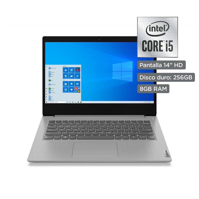 LENOVO - IdeaPad 3i  Intel Core i5  14" HD  256GB SSD  8GB RAM  Platinum Grey