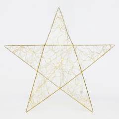 MICA - Estrella Luz Dorada 50cm