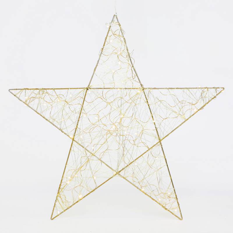 MICA - Estrella Luz Dorada 50 cm