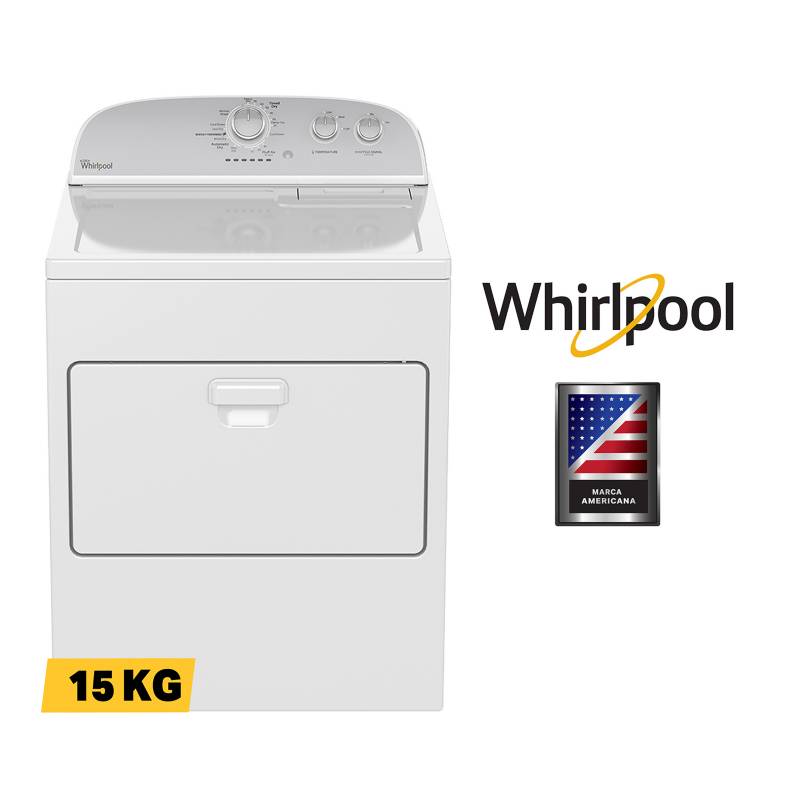 WHIRLPOOL - Secadora Whirlpool Carga Superior 15 kg  4GWGD4815FW Blanca