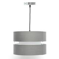 HC Just Home Collection - Lámpara de Techo de Metal Blanca 158cm