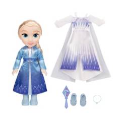 FROZEN - Muñeca Princesa Elsa 2 Vestidos + Accesorios