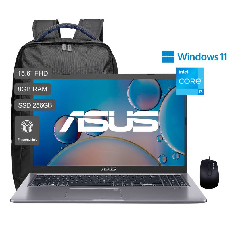 ASUS - Laptop Asus I3-1115G4 256GB SSD 8 GB 15.6FHD