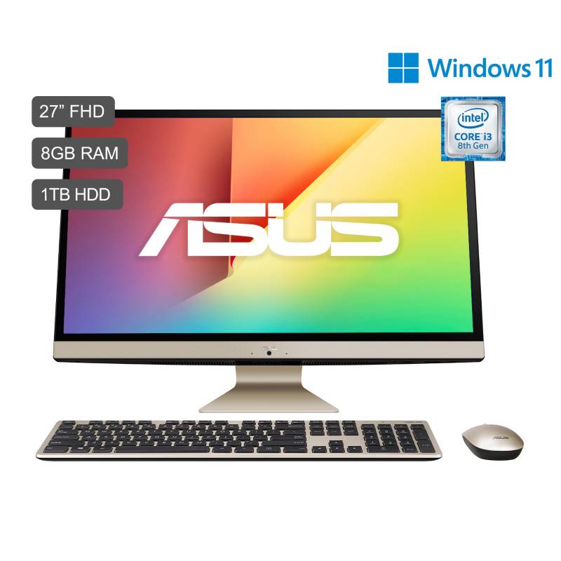 ASUS - All in One Asus Intel Core i3 8GB 1TB HDD Asus AIO 8° Gen 27"