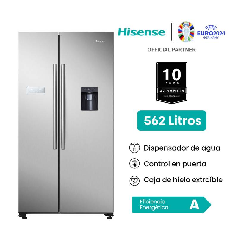 HISENSE - Refrigeradora Hisense 562L Side by Side