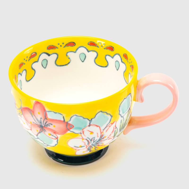 Tazza Mug Versa Fiori Viva Por?elan (8,5 x 15 x 8,5 cm) : : Home &  Kitchen