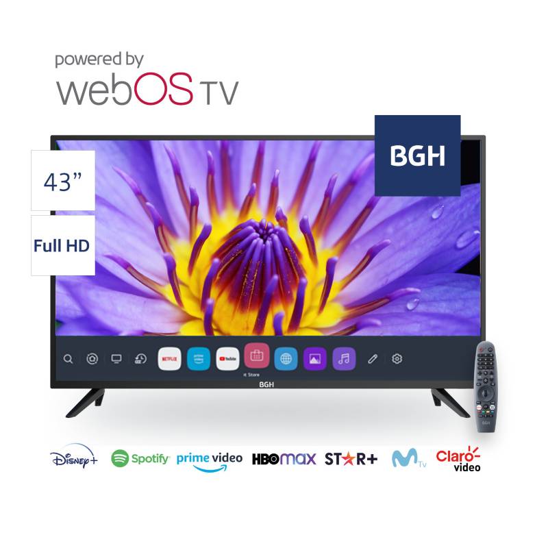 BGH - Televisor 43" BGH WebOS FHD Smart B4321FK5XWIP