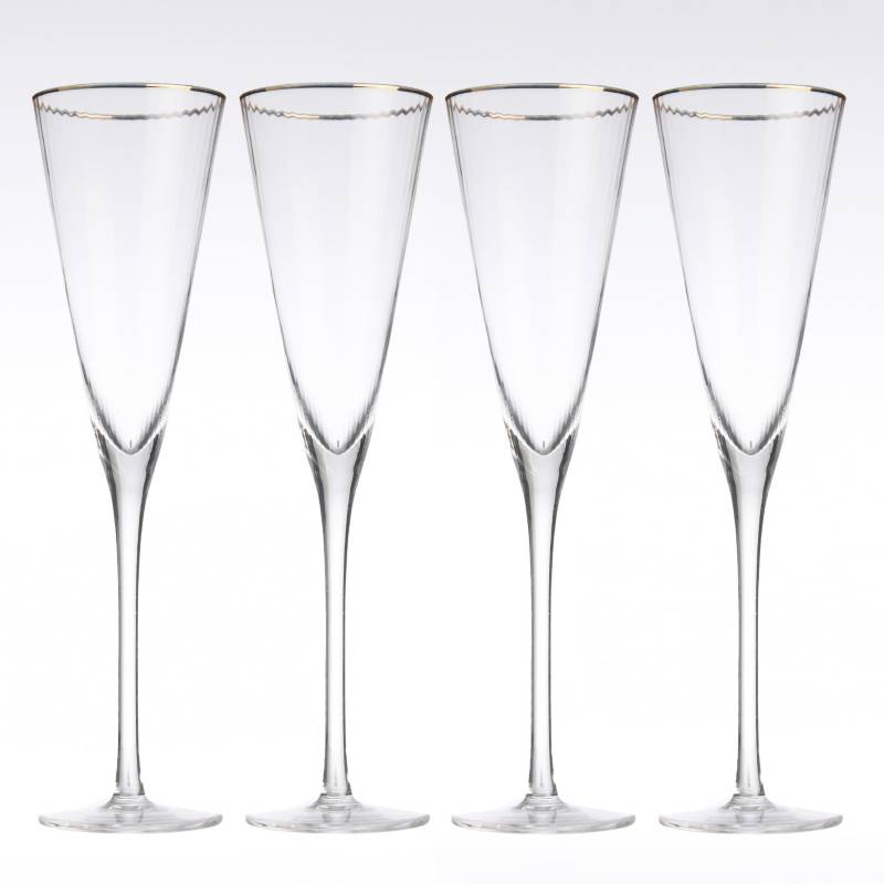 Set de Copas de Champagne VIVA HOME 4pzas