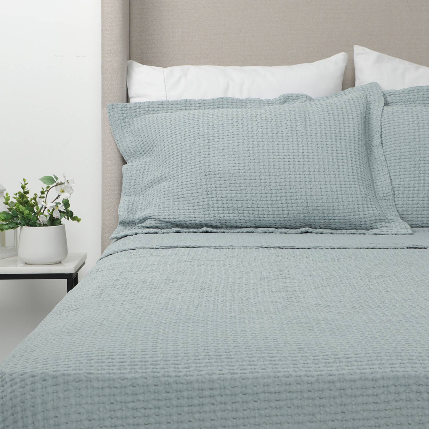 Cubrecama Matelaseado 100% Algodon Prata Queen Con Fundas – Tucumán Textil