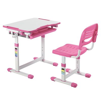 Silla Tocador Elif con Regulador de altura Rosado