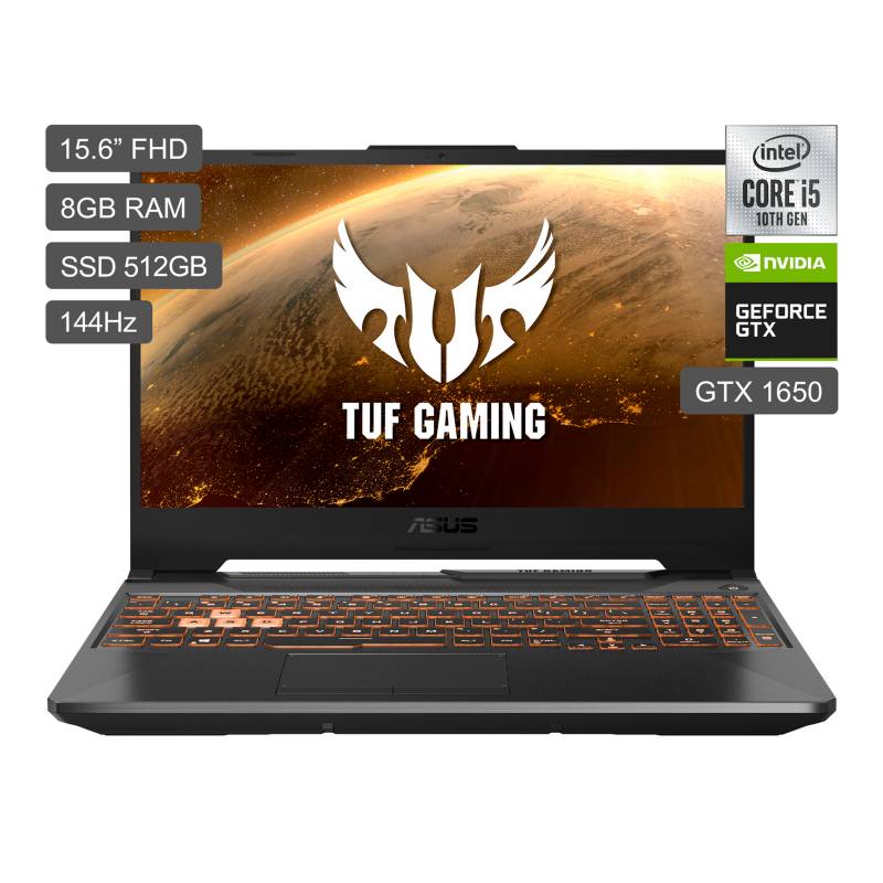 ASUS - TUF Gaming F15 FX506LH Core i5 15.6" FHD IPS 512GB SSD 8GB RAM GTX1650