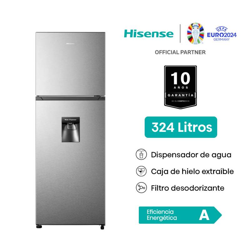 HISENSE - Refrigeradora Hisense 324L Top Mount