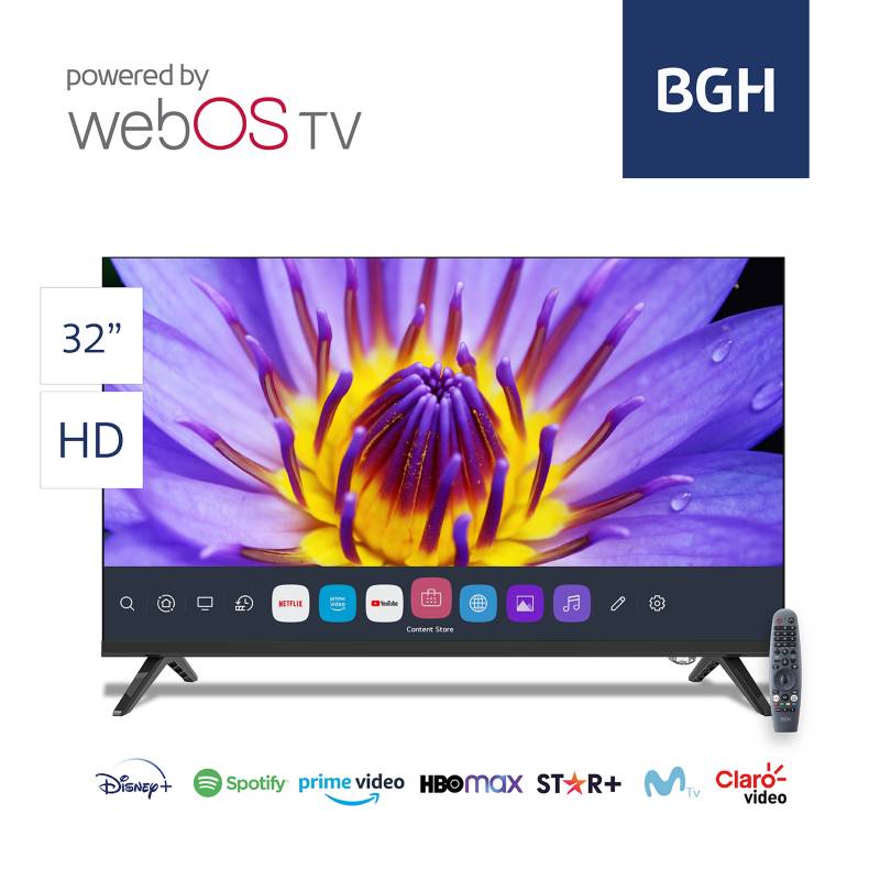 BGH - Smart TV 32'' BGH WebOS HD B3221K5XWIC