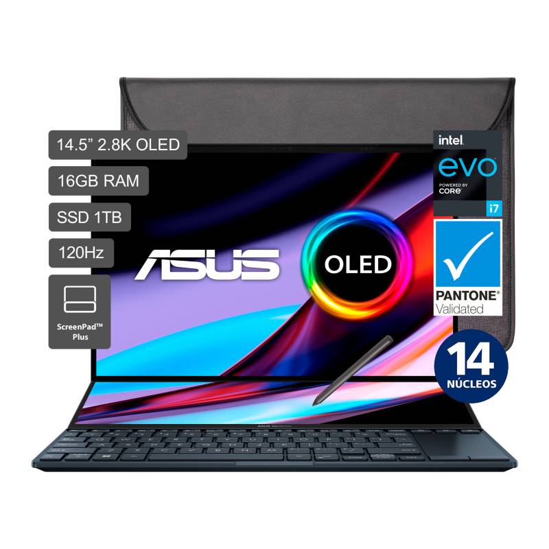 ASUS - Laptop Asus Intel Core I7 16gb 1tb Ssd Zenbook Pro 14 Duo Oled  12° Gen 14''