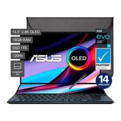 Laptop Asus Intel Core i7 16GB 1TB SSD Zenbook Pro 14 Duo OLED 12° Gen 14''