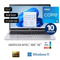 Laptop Acer Intel Core i5 8GB 512 GB SSD Aspire 3 12° Gen 15.6''