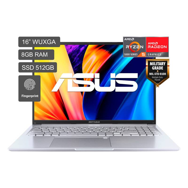 ASUS - Laptop Asus AMD Ryzen 5 8GB 512GBSSD Vivobook 16X Serie 5000 16.1"