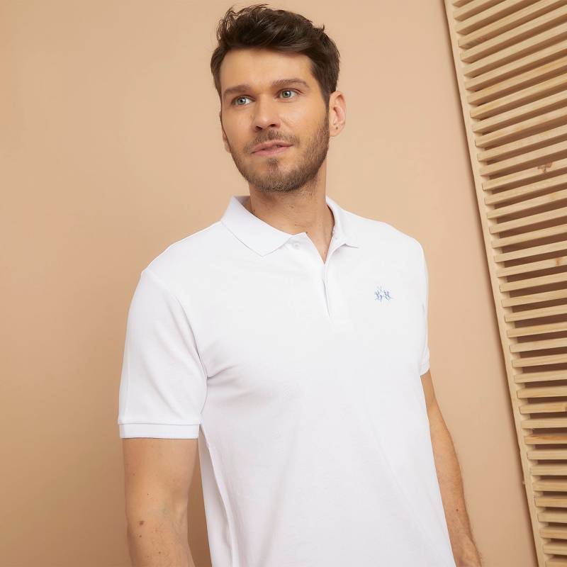 Camiseta de algodón 100% comfort fit de manga corta para hombre Blanco  Óptico La Martina