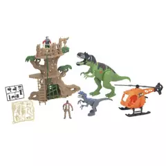 DINO VALLEY - Set de Dinosaurios y Vehiculo Deluxe