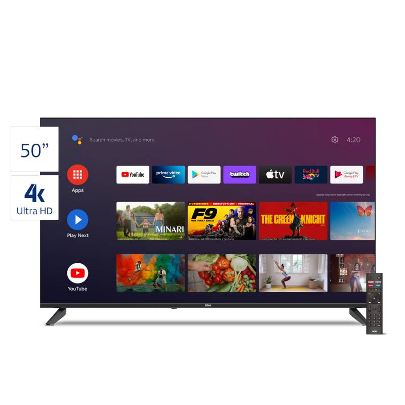 BGH - Televisor BGH 50" UHD 4K Android TV
