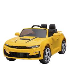 CHEVROLET - Auto a batería para niños Audi Camaro 12V 2Motor amarillo Chevrolet