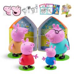 PEPPA PIG - Casa De Peppa Pig Manualidades Con 4 Personajes