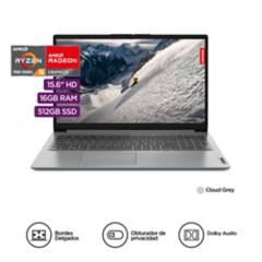 Laptop Lenovo AMD Ryzen 5 16Gb 512Gb SSD Ideapad 1 Serie 7520U 15.6"