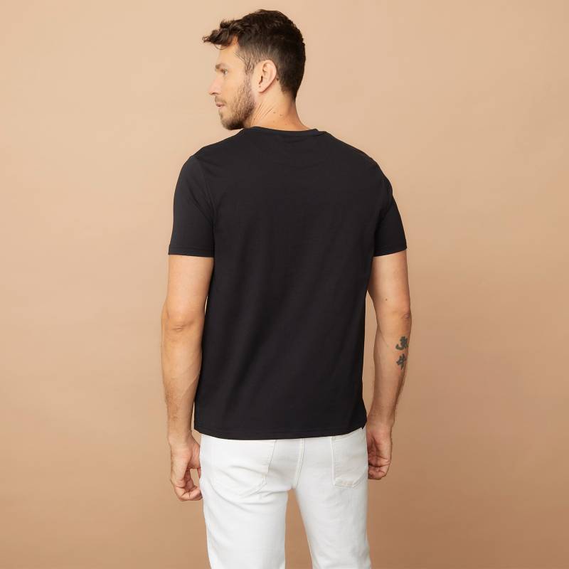 Camiseta de manga larga de algodón 100% regular para hombre Negro La  Martina