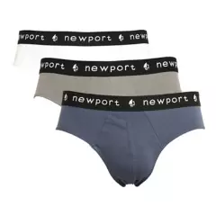 NEWPORT - Pack 3 Calzoncillo 100% Algodón Hombre Newport