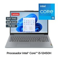 Laptop Lenovo Intel Core I5 16gb 1tb Ssd Idepad Slim3 12° Gen 15.6" Touch