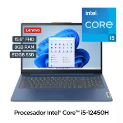 LENOVO - Laptop Lenovo Intel® CoreTM I5 8GB 512GB SSD Ideapad Slim3 12° Gen 15.6" Fhd