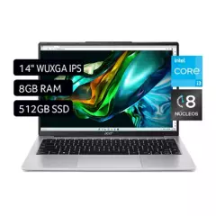 ACER - Laptop Acer Intel Core i3 8GB 512GB SSD Aspire Lite 12° Gen 14"