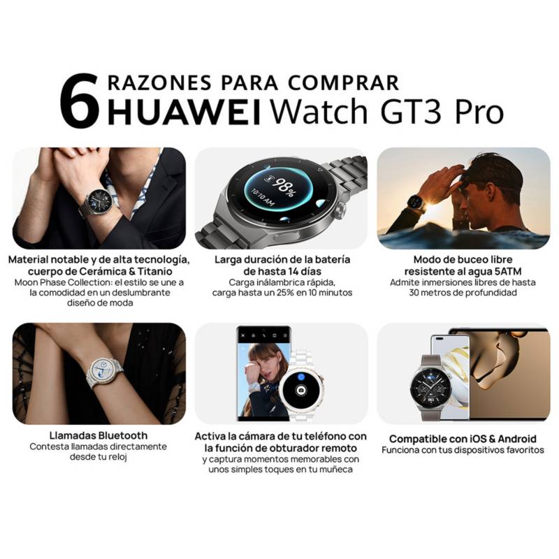 Comprar HUAWEI WATCH GT 3 Pro-Reloj Inteligente-HUAWEI CL