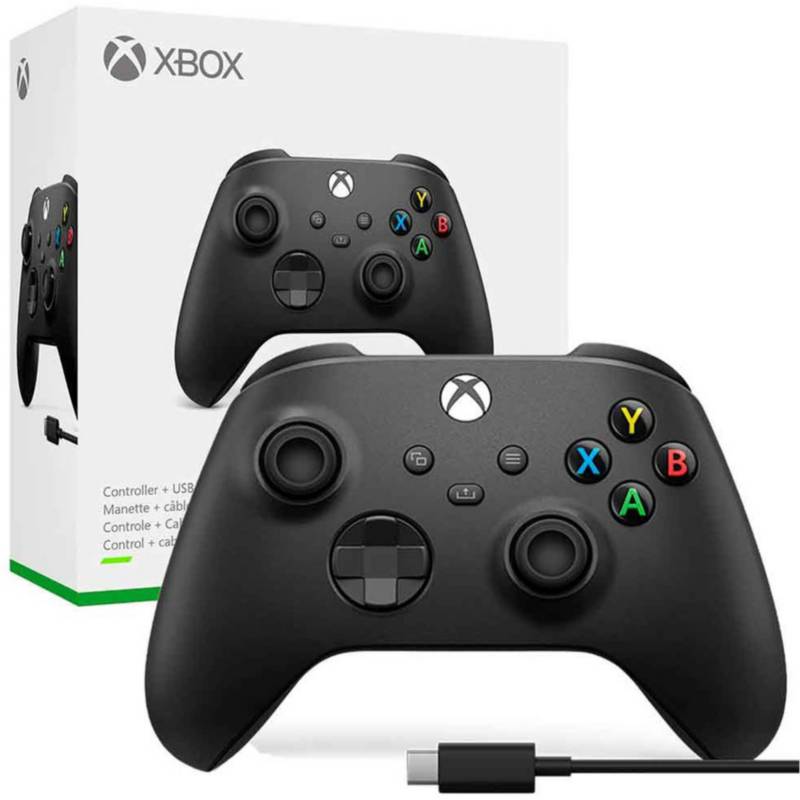Microsoft Control inalámbrico Xbox One Series S/X con cable USB C