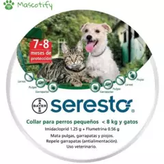 SERESTO - Seresto Collar Antipulgas Para Perros Y Gatos Hasta 8Kg