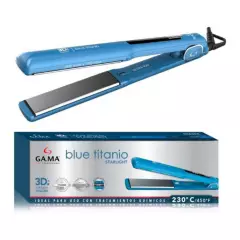 GAMA - Plancha Alisadora Gama Blue Titanio Stralight 3D therapy Ultra terapy ION-DIGITAL