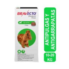 BRAVECTO - Bravecto Antipulgas para Perros 500 mg 10 - 20 Kg