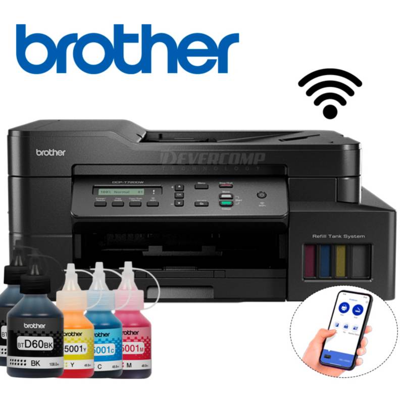 Impresora Brother Dcp-t720dw Multifuncion Wifi / Duplex / Adf ( Registro  Para 2 AÑos De Garantia )