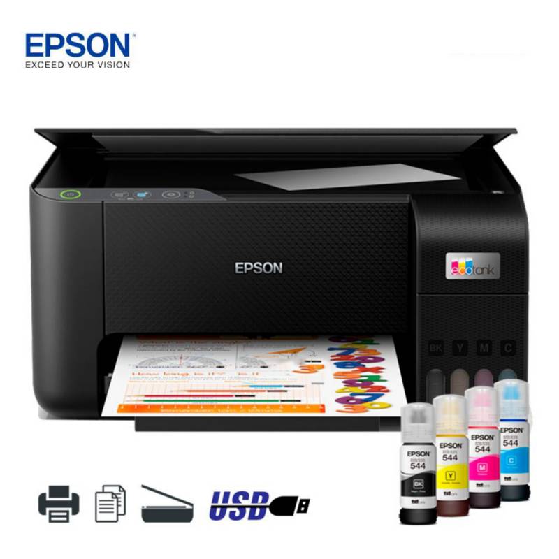 Impresora Epson Ecotank L3210 Multifuncional Usb Epson 