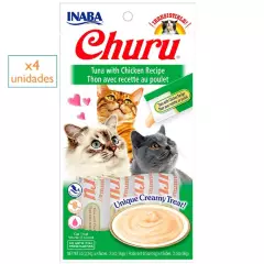 MOR - Churu Atún con Pollo  Snack Húmedo para Gatos