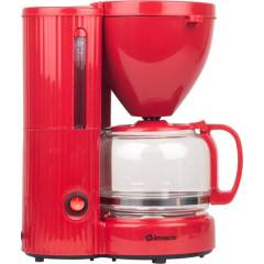 IMACO - Cafetera electrica 6 tazas imaco icm608r - color rojo