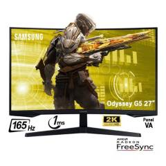 Monitor Samsung Odyssey G5 27” Curvo LS27AG550ELXPE QHD 165HZ 1MS