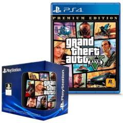 Grand theft auto V Premium Edition PlayStation 4 GTA V +taza