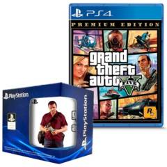 Grand theft auto V Premium Edition PlayStation 4 GTA V + taza