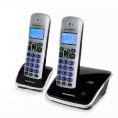 MOTOROLA - Teléfono Inalámbrico Identificador De Llamadas Motorola AURI3520S-2