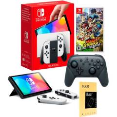 Consola Nintendo Switch Oled B Mario Strikers Pro Controller Mica