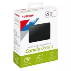 TOSHIBA - Disco Duro Externo Toshiba 4TB Canvio Basics Negro