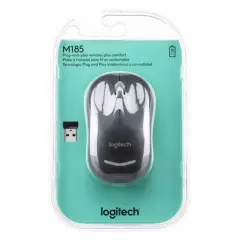 LOGITECH - Mouse logitech m185 inalambrico usb - negro