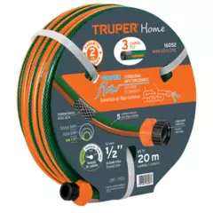 TRUPER - Manguera 1/2" reforzada 3 capas 20 metros Truper