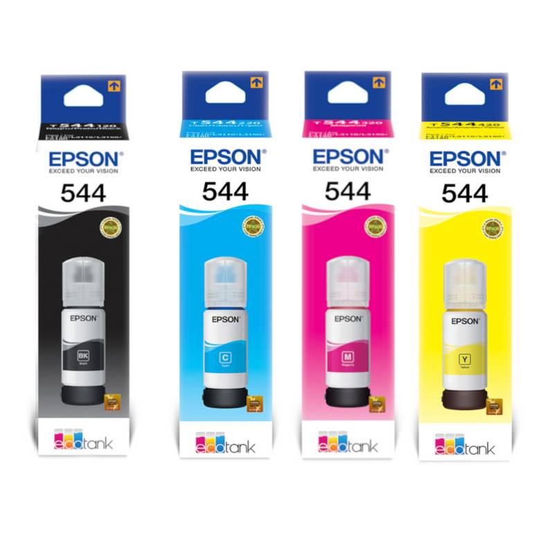 EPSON - Tinta Epson T544 kit 4 Botellas 544